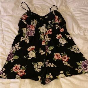 Floral Print Romper